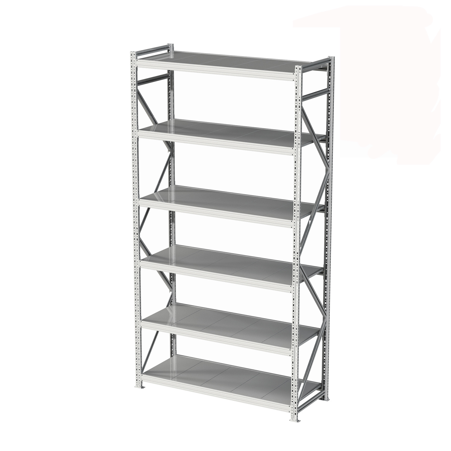 Стеллаж для склада MS Pro 250x120x40 (6 полок)